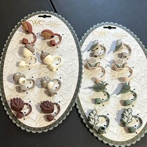 CWC Set of 8 fall straw toppers —